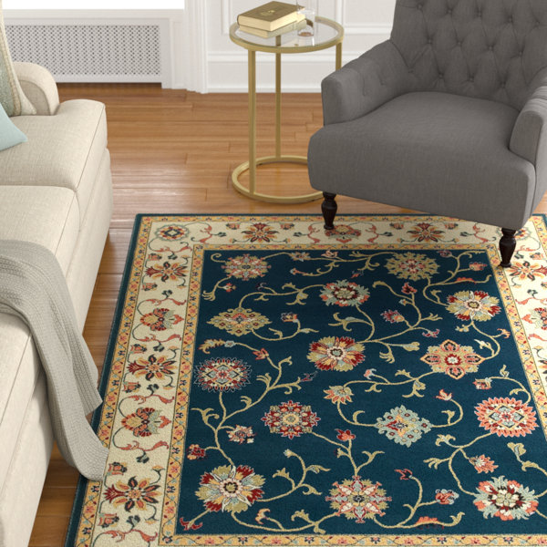 Astoria Grand Greenwich Oriental Teal/Ivory Area Rug & Reviews Wayfair